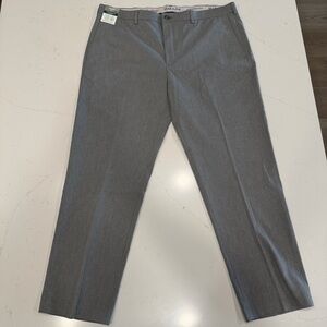 Haggar Wrinkle-Free Gray Performance Khakis